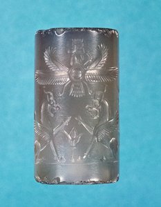 Achaemenid cilinderzegel, Perzische dynastie, 7e eeuw v.Chr.